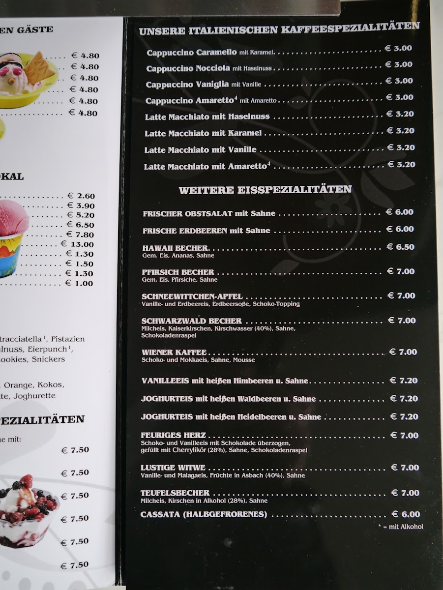 Eiscafé Marmolada Photo Menu 2