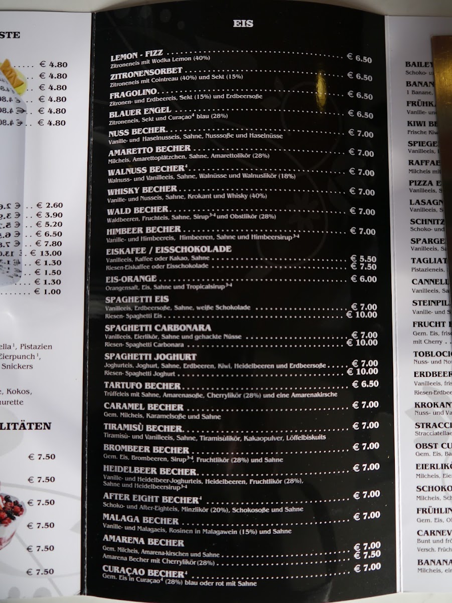 Eiscafé Marmolada Photo Menu 5