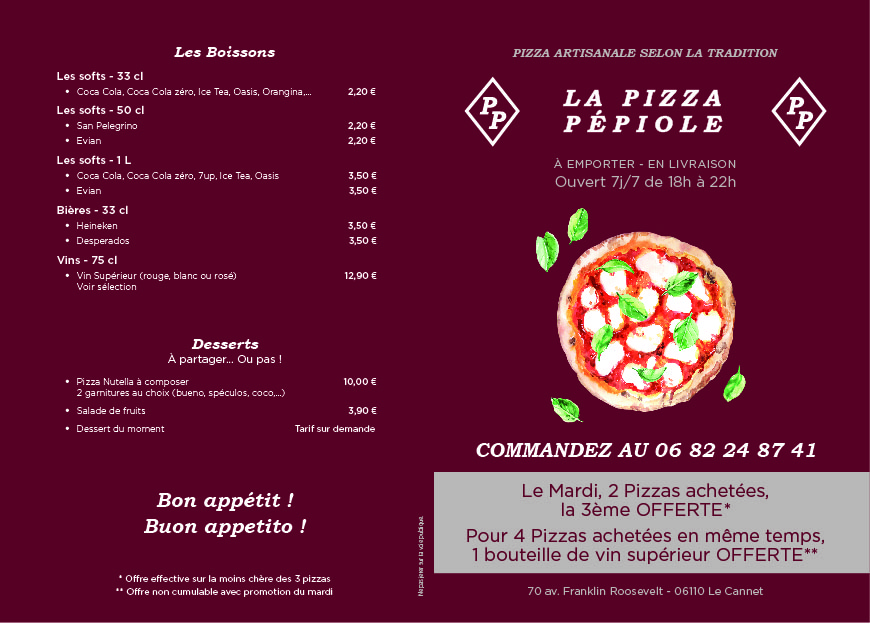 Pizza PéPiole Photo Menu 2
