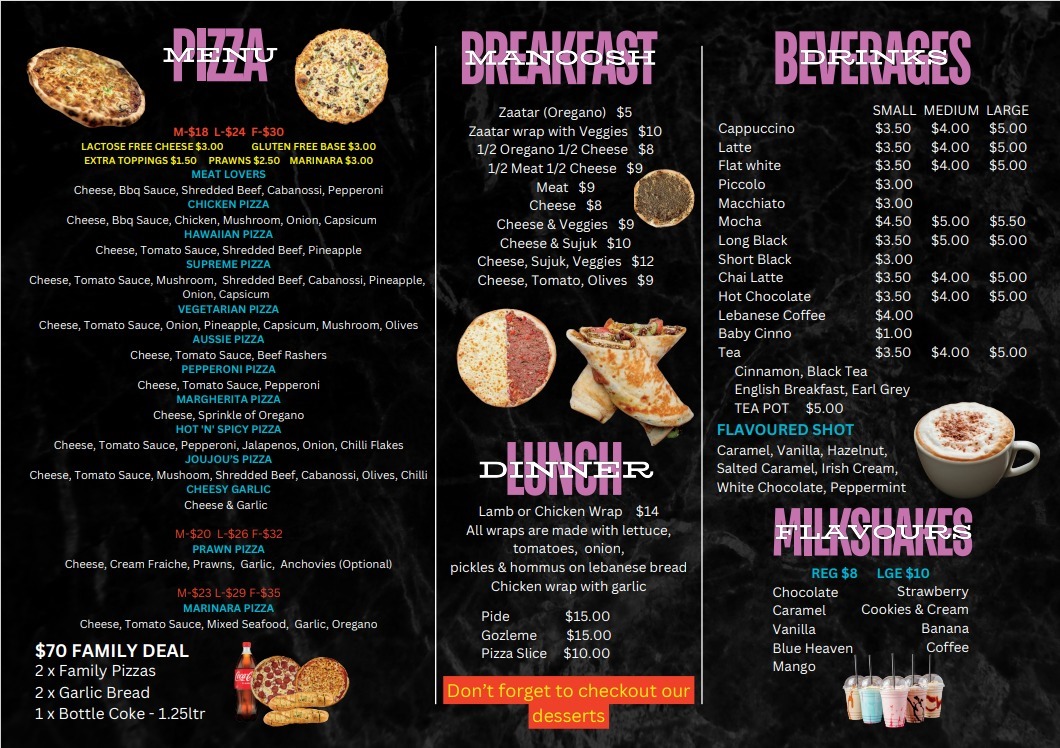 Karl & Wally's Middle Feast Photo Menu 4