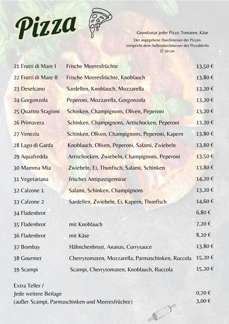 Restaurant & Pizzeria L'isola Photo Menu 1