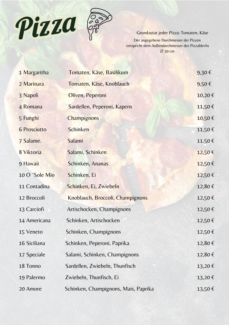Restaurant & Pizzeria L'isola Photo Menu 2