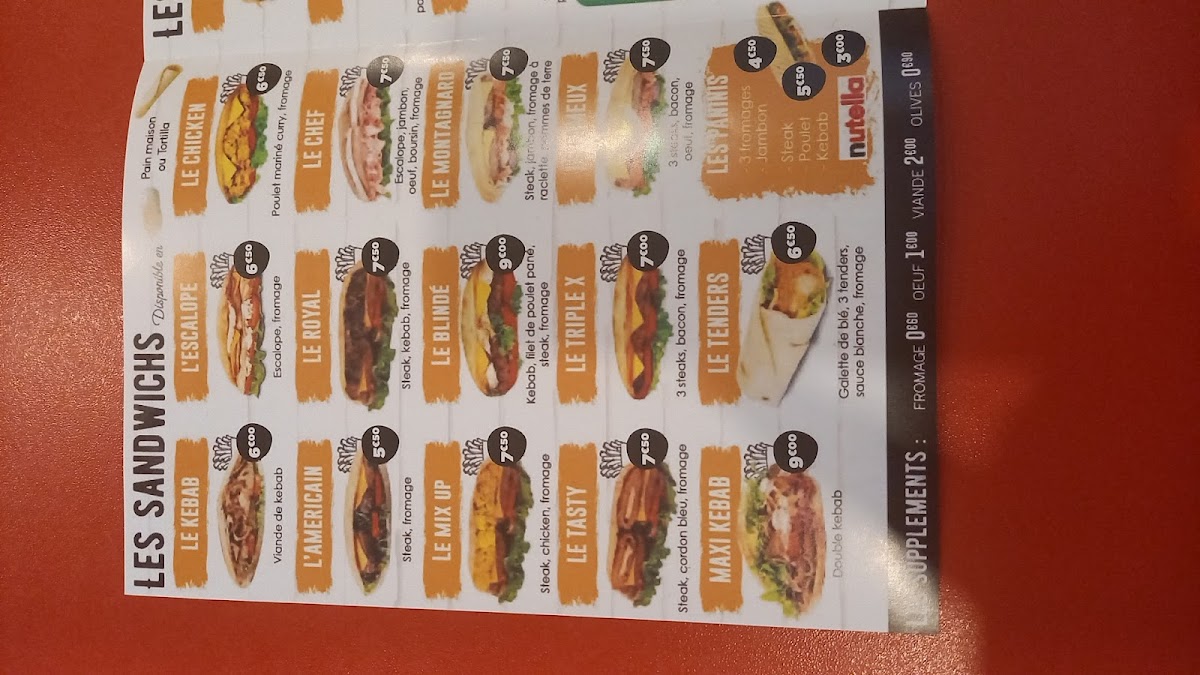 O’REGAL , KEBAB,TACOS,BURGER,PANINI Photo Menu 8