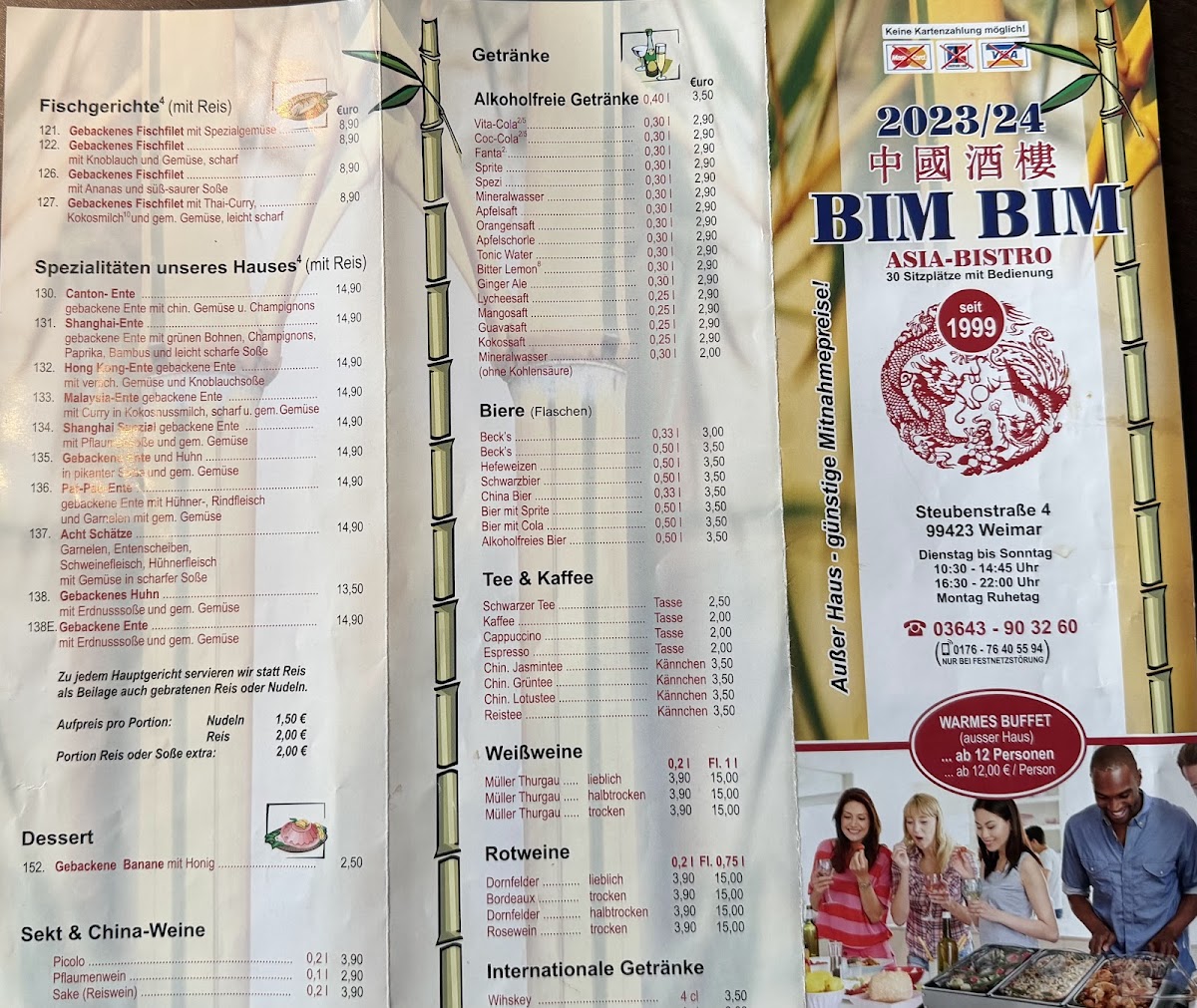 Bim Bim - Vietnam-Thai-Bistro Photo Menu 1