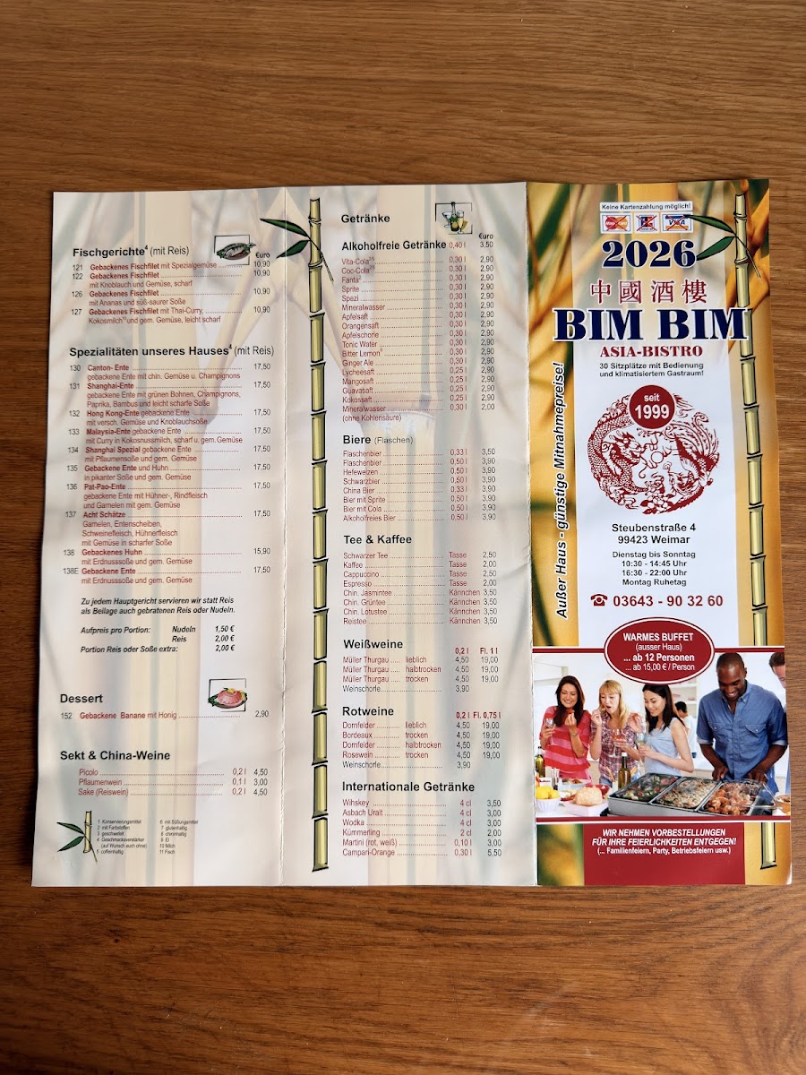 Bim Bim - Vietnam-Thai-Bistro Photo Menu 3