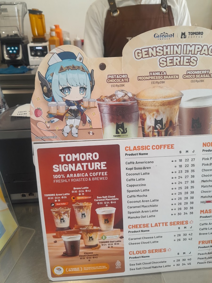 TOMORO COFFEE - PURWAKARTA Photo Menu 1