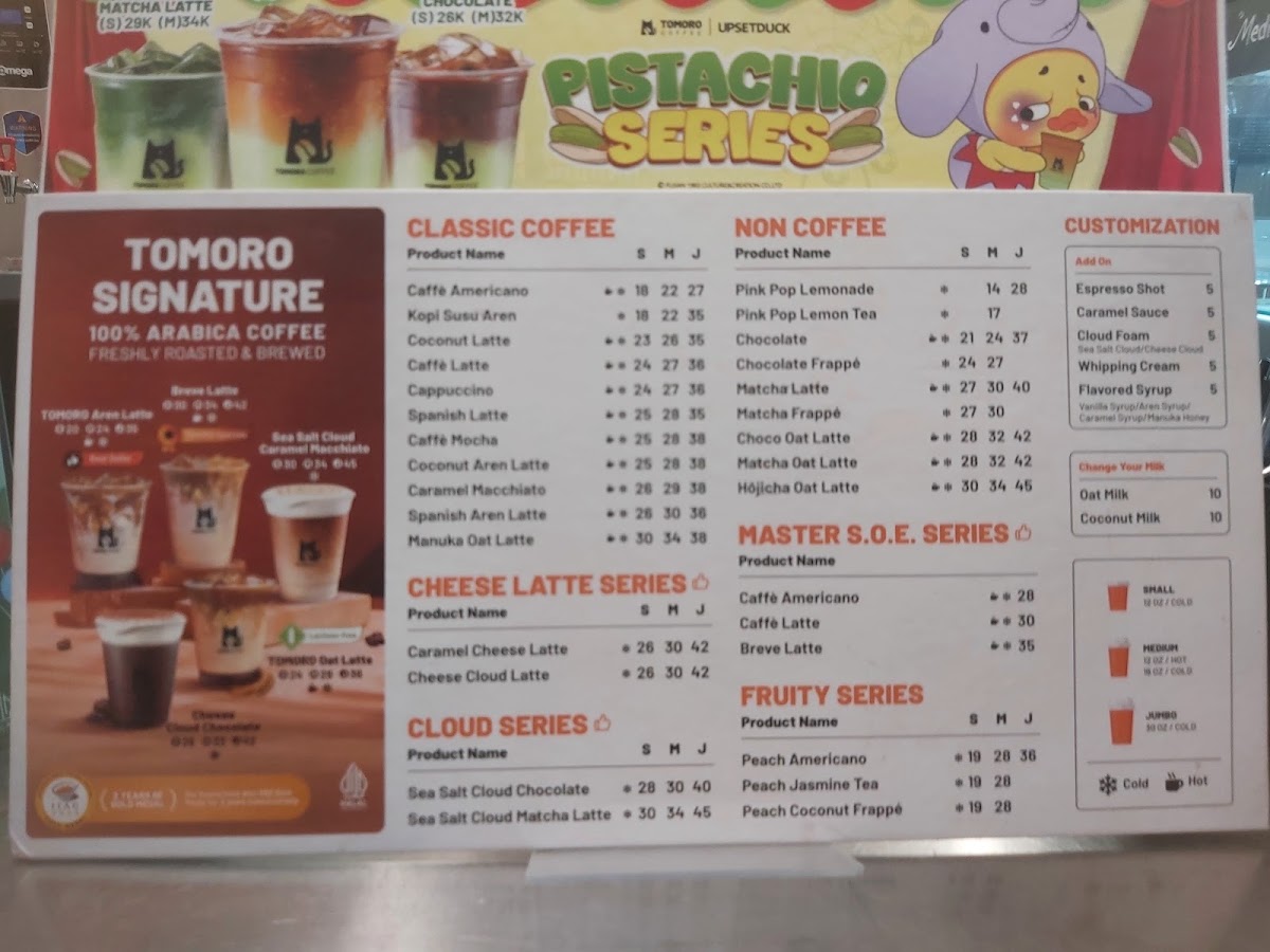 TOMORO COFFEE - PURWAKARTA Photo Menu 3