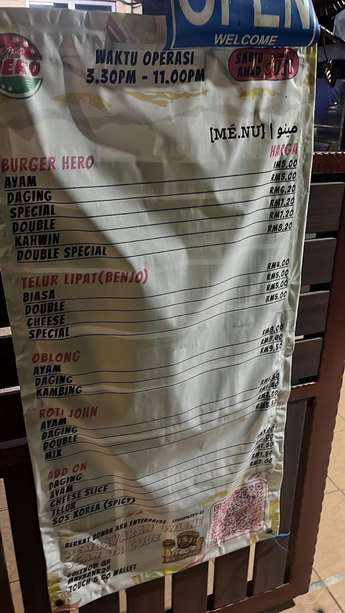 BURGER HERO NILAI Photo Menu 1