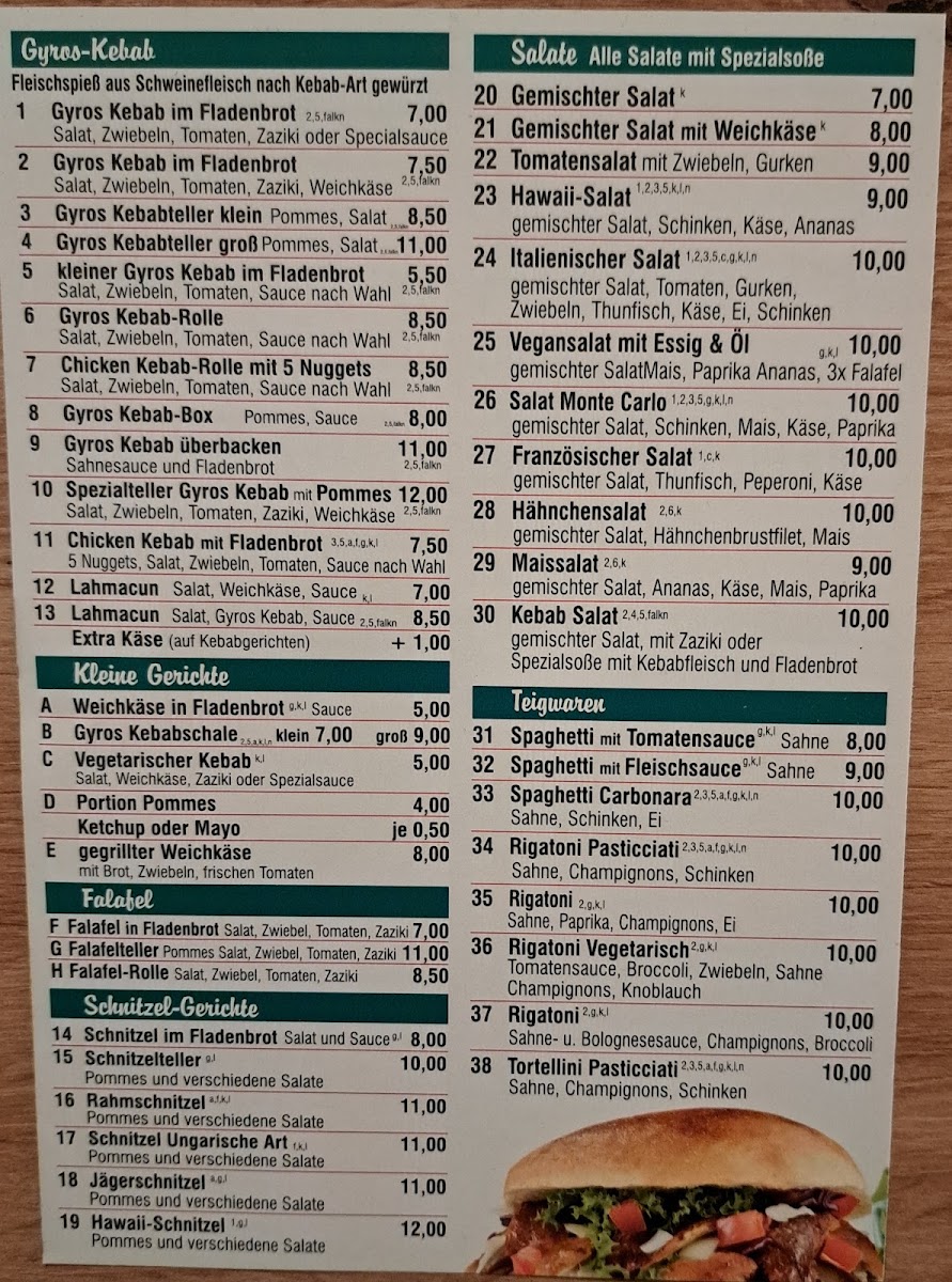 Burghaun Pizzeria-Kebab Photo Menu 2