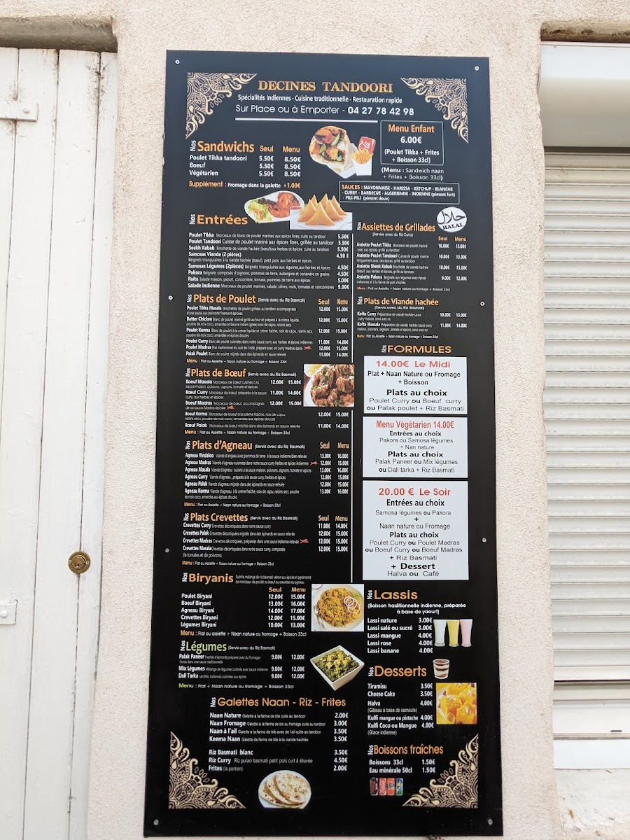 DECINES TANDOORI Photo Menu 2