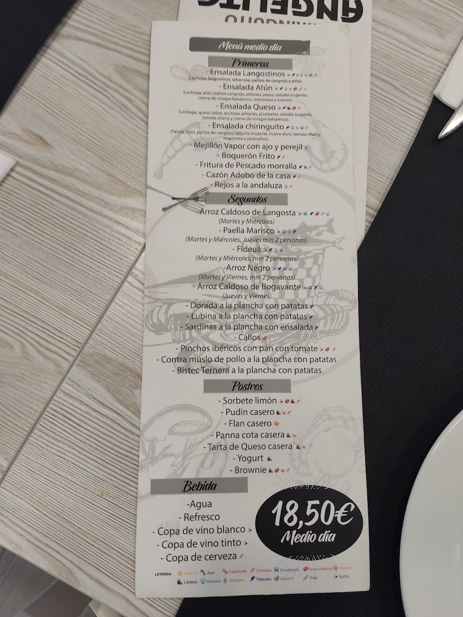 Restaurant Chiringuito Angelita Photo Menu 5