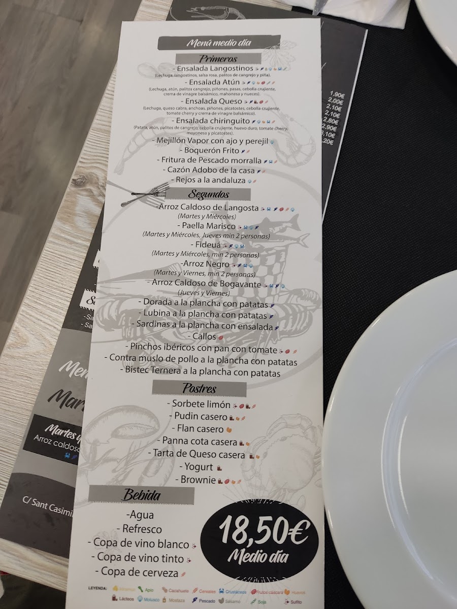 Restaurant Chiringuito Angelita Photo Menu 6