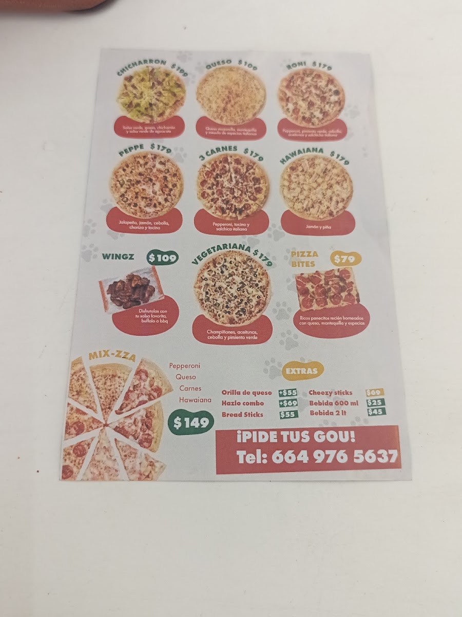 Gou Gou Pizza - Playas Photo Menu 3
