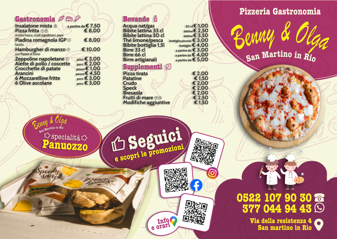 Pizzeria Gastronomia da Benny e Olga Photo Menu 2