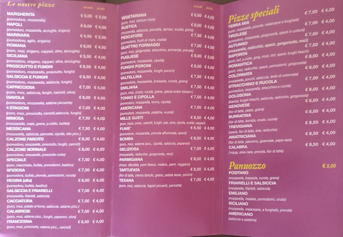 Pizzeria Gastronomia da Benny e Olga Photo Menu 4