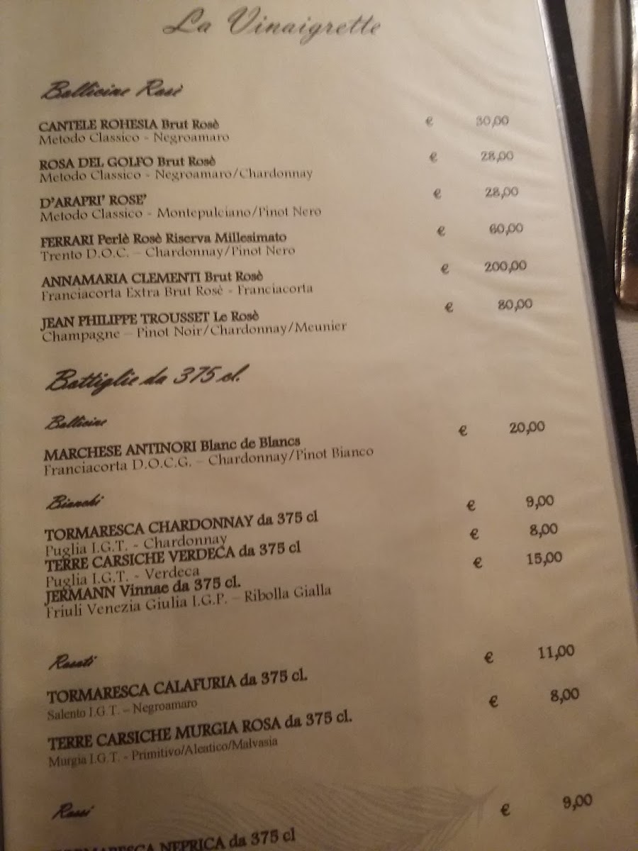 Ristorante La Vinaigrette Photo Menu 7
