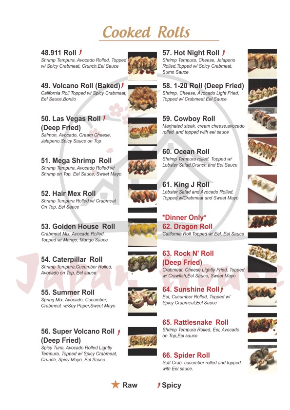 Japan House Springfield Photo Menu 1
