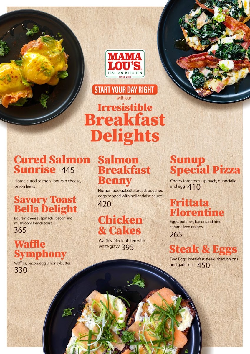 Mama Lou's Italian Kitchen - Venice Grand Canal Mall Photo Menu 4