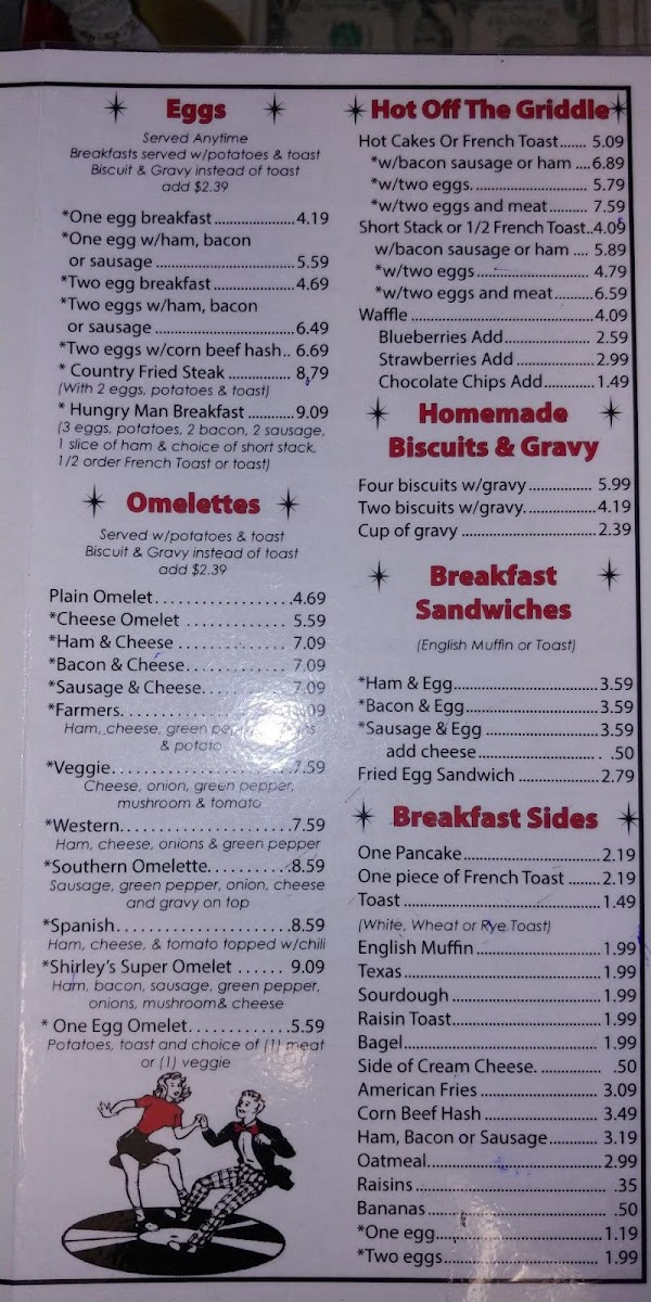 Shirley's Cafe & Grill Photo Menu 2