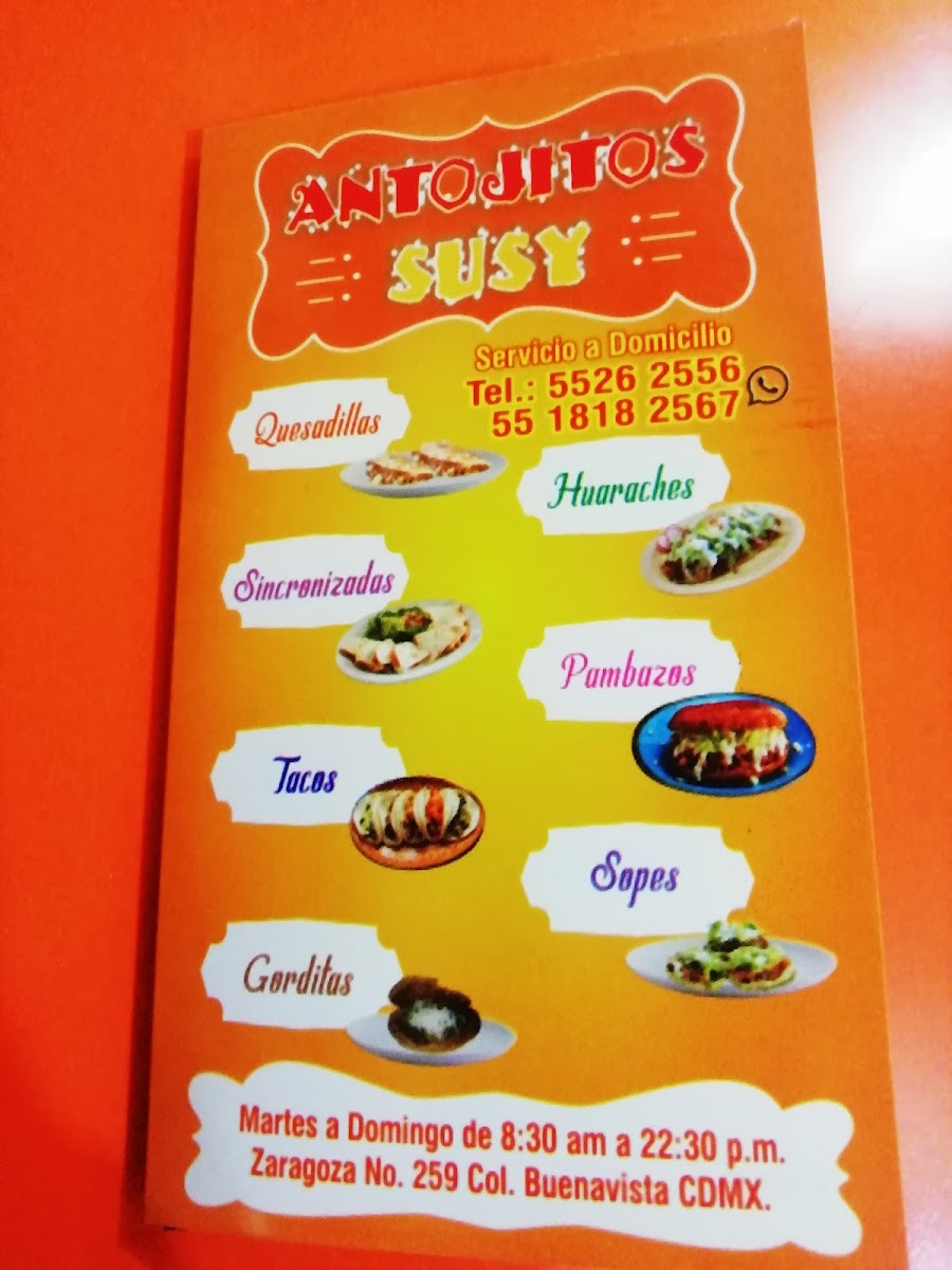 Antojitos Susy Photo Menu 3