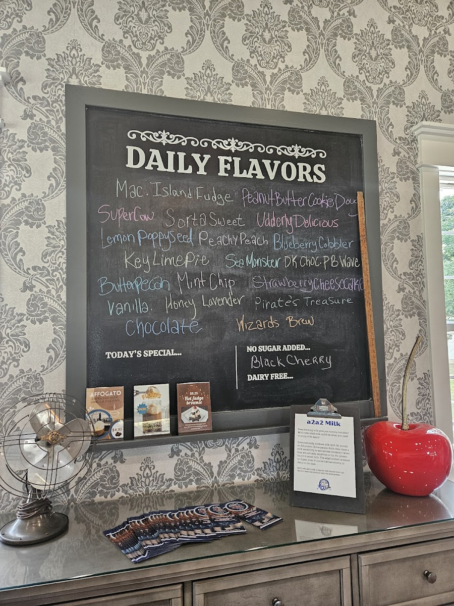 KERBY’S ICE CREAM 1892 Photo Menu 1
