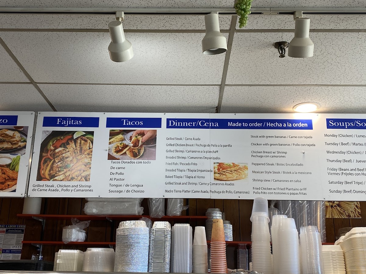 Madre Tierra Deli Photo Menu 2