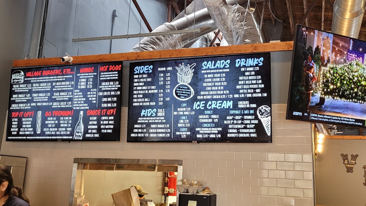 Village Burger Photo Menu 2