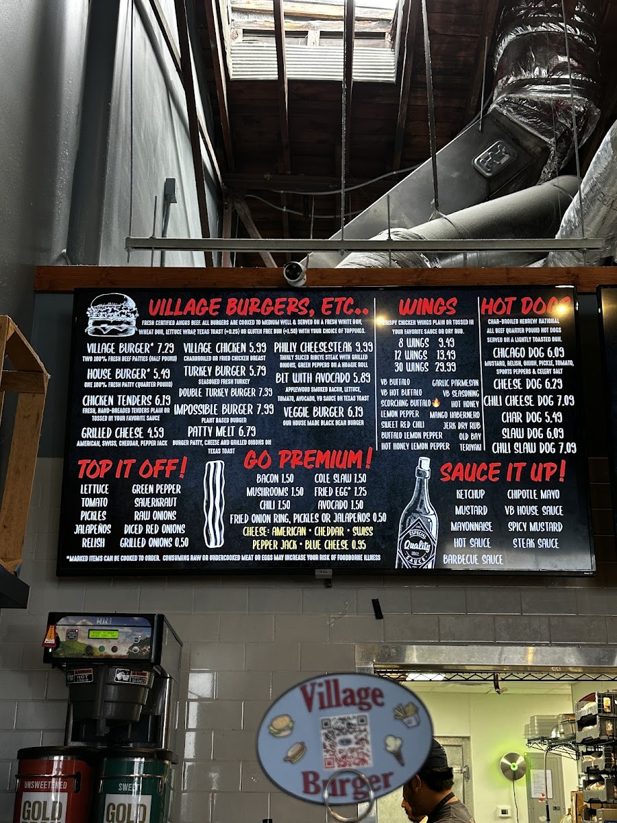 Village Burger Photo Menu 3