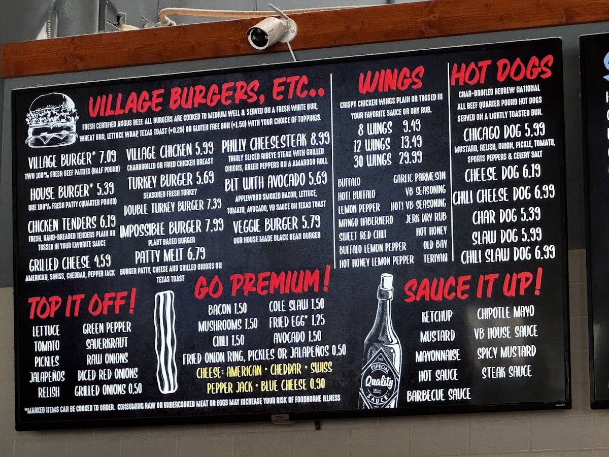 Village Burger Photo Menu 6