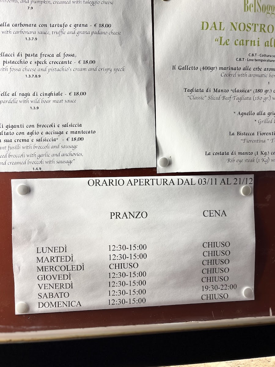 Ristorante Bel Soggiorno Photo Menu 10