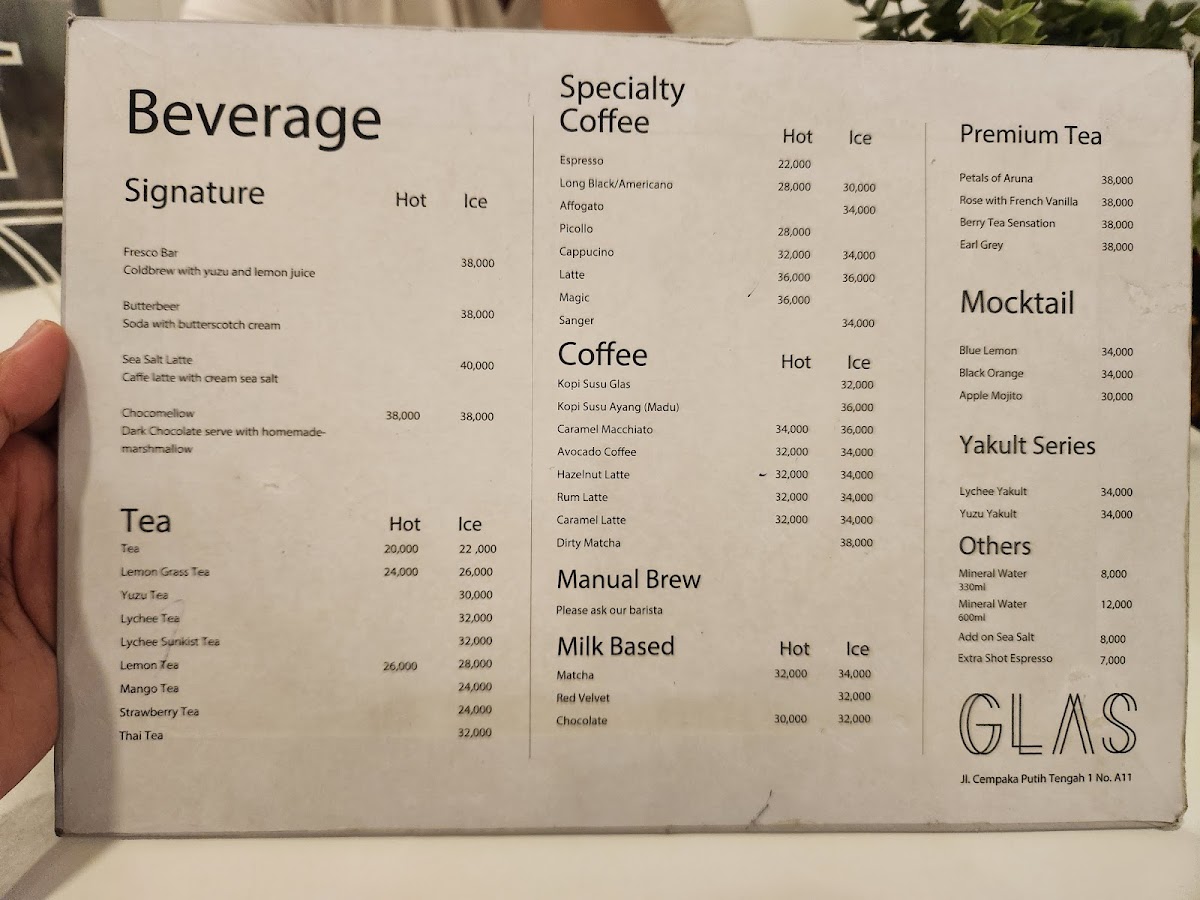 Glasmacher Coffee Cempaka Putih Photo Menu 9