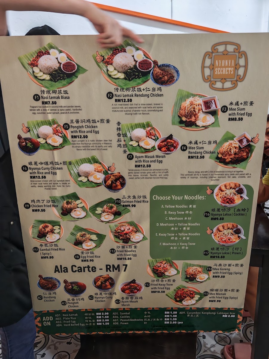Nyonya Secrets Photo Menu 8