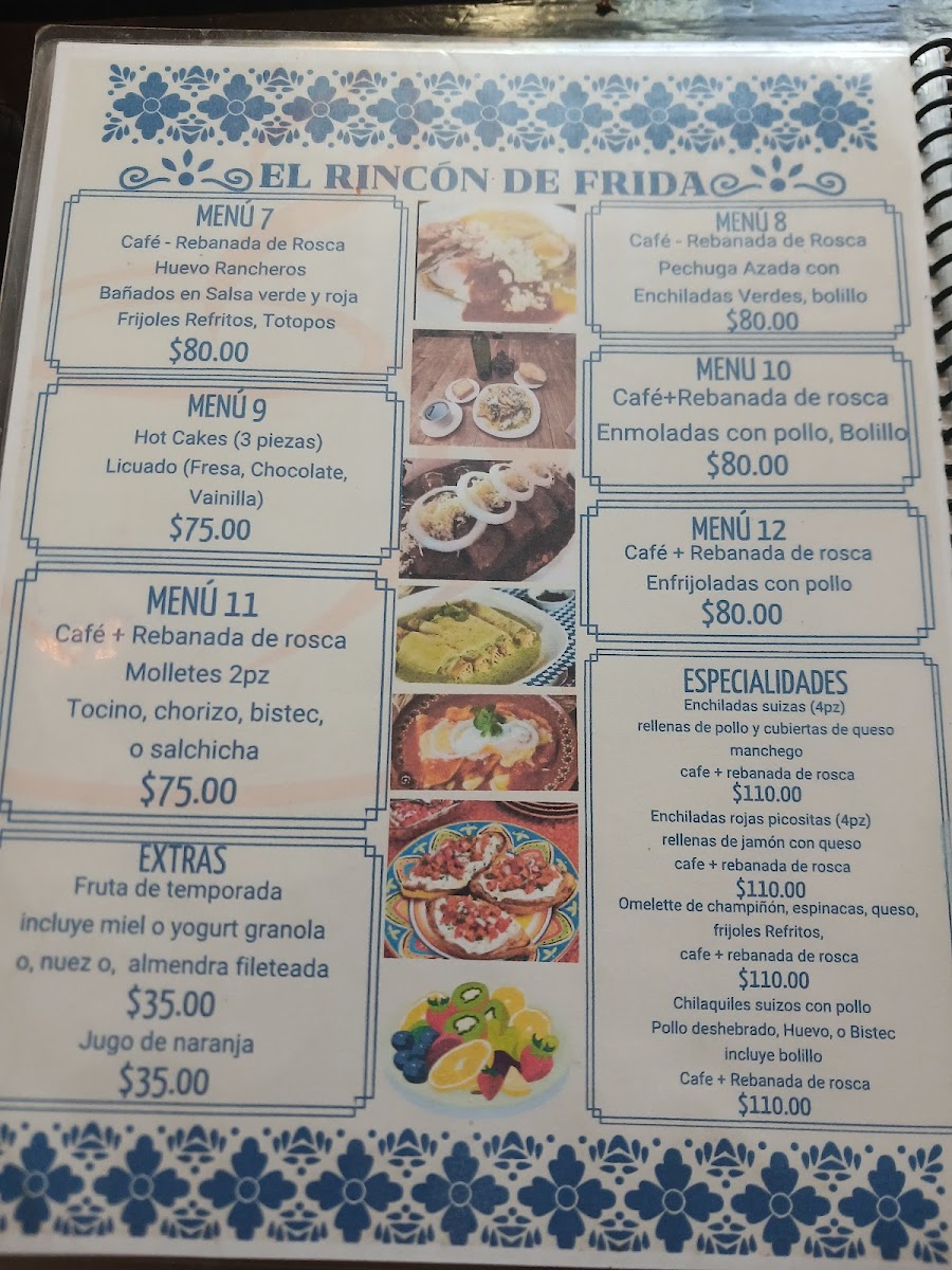 El Rincón de Frida Photo Menu 1