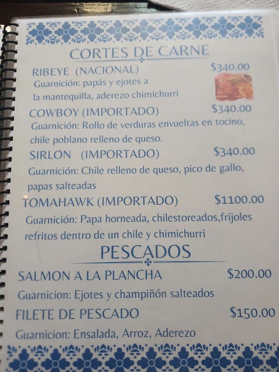 El Rincón de Frida Photo Menu 2