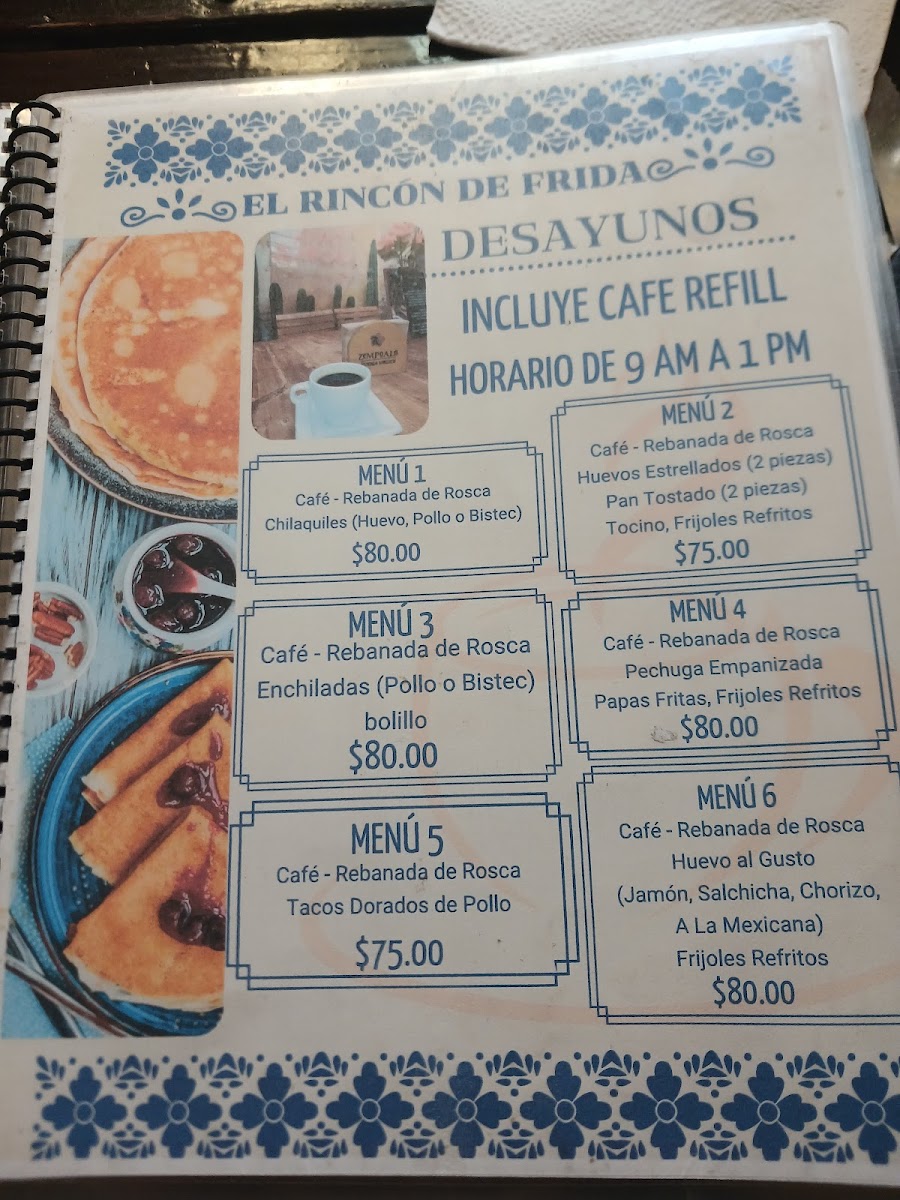 El Rincón de Frida Photo Menu 4