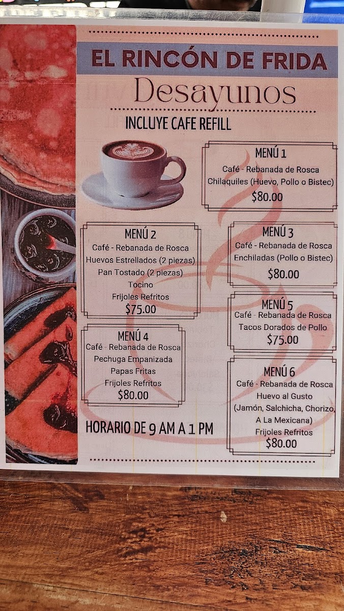 El Rincón de Frida Photo Menu 6