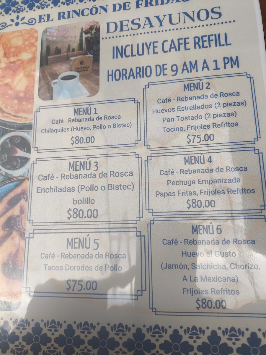El Rincón de Frida Photo Menu 9