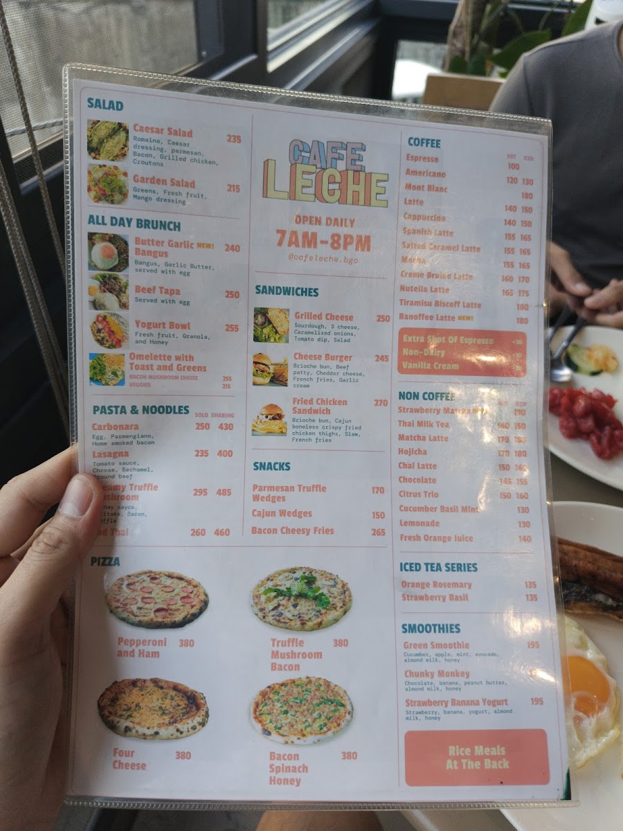 Cafe Leche Photo Menu 1