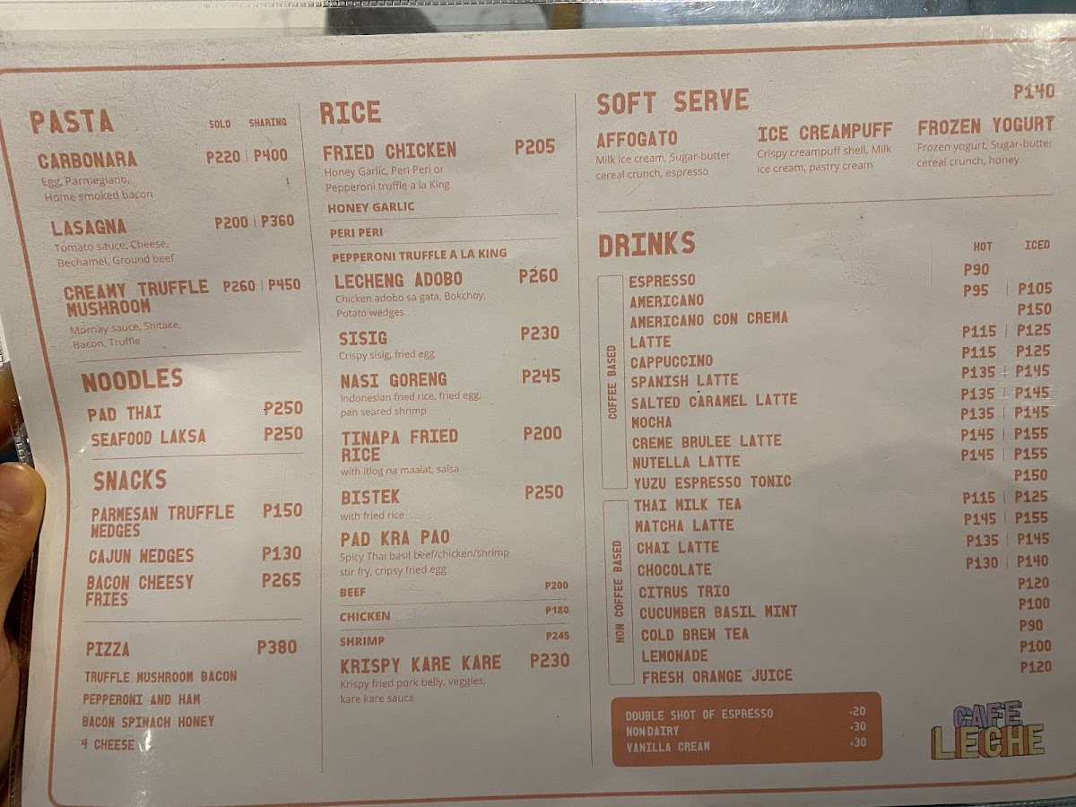 Cafe Leche Photo Menu 3