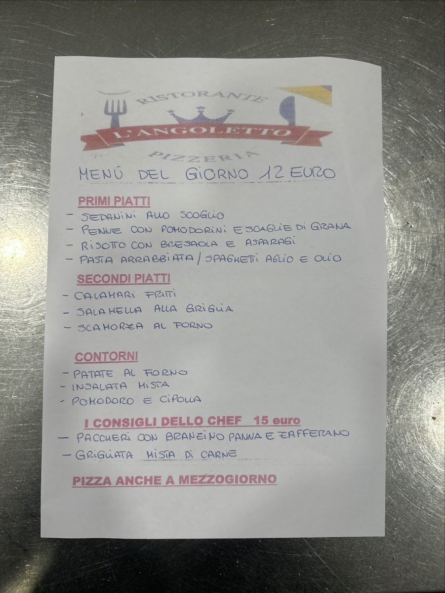 Ristorante Pizzeria L'Angoletto Photo Menu 1