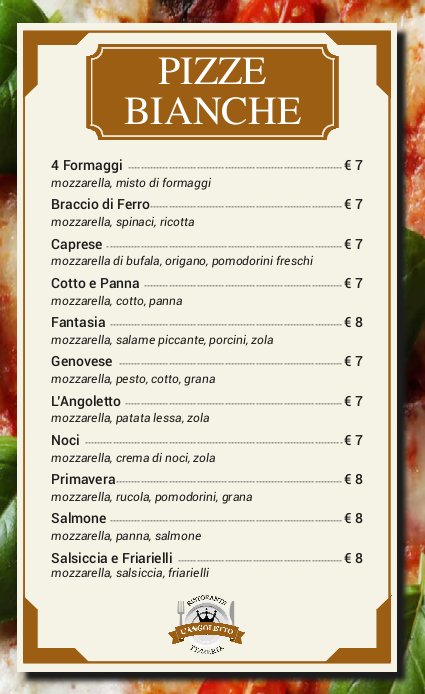 Ristorante Pizzeria L'Angoletto Photo Menu 10