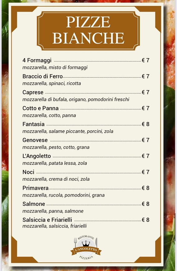 Ristorante Pizzeria L'Angoletto Photo Menu 3