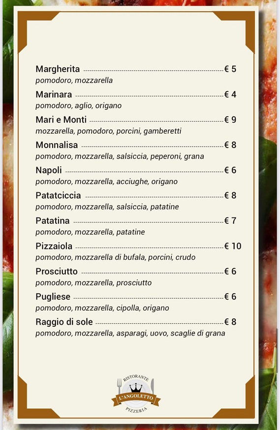 Ristorante Pizzeria L'Angoletto Photo Menu 6