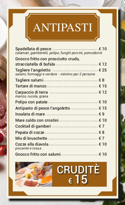 Ristorante Pizzeria L'Angoletto Photo Menu 7