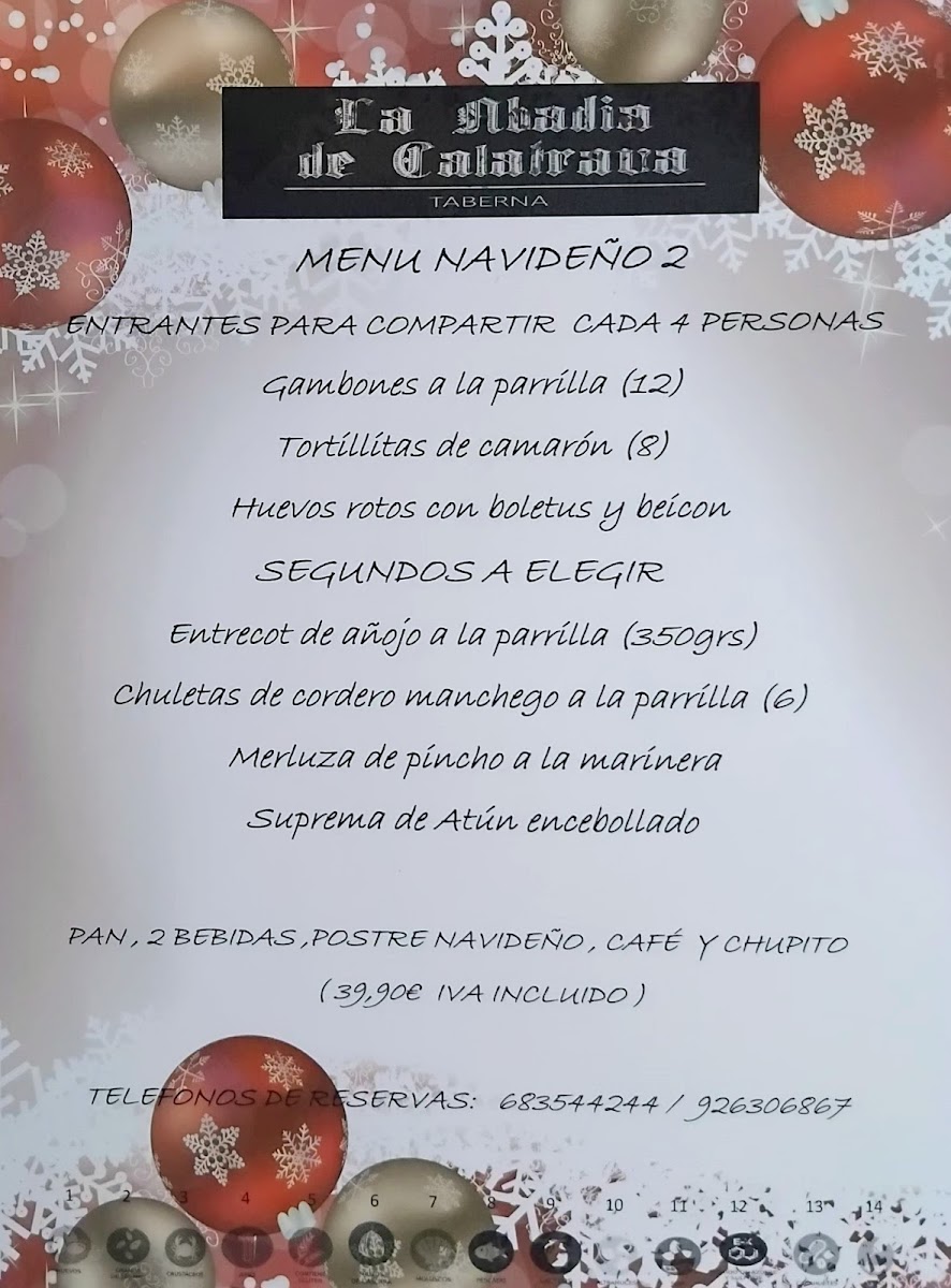 Restaurante La Abadia de calatrava Photo Menu 3