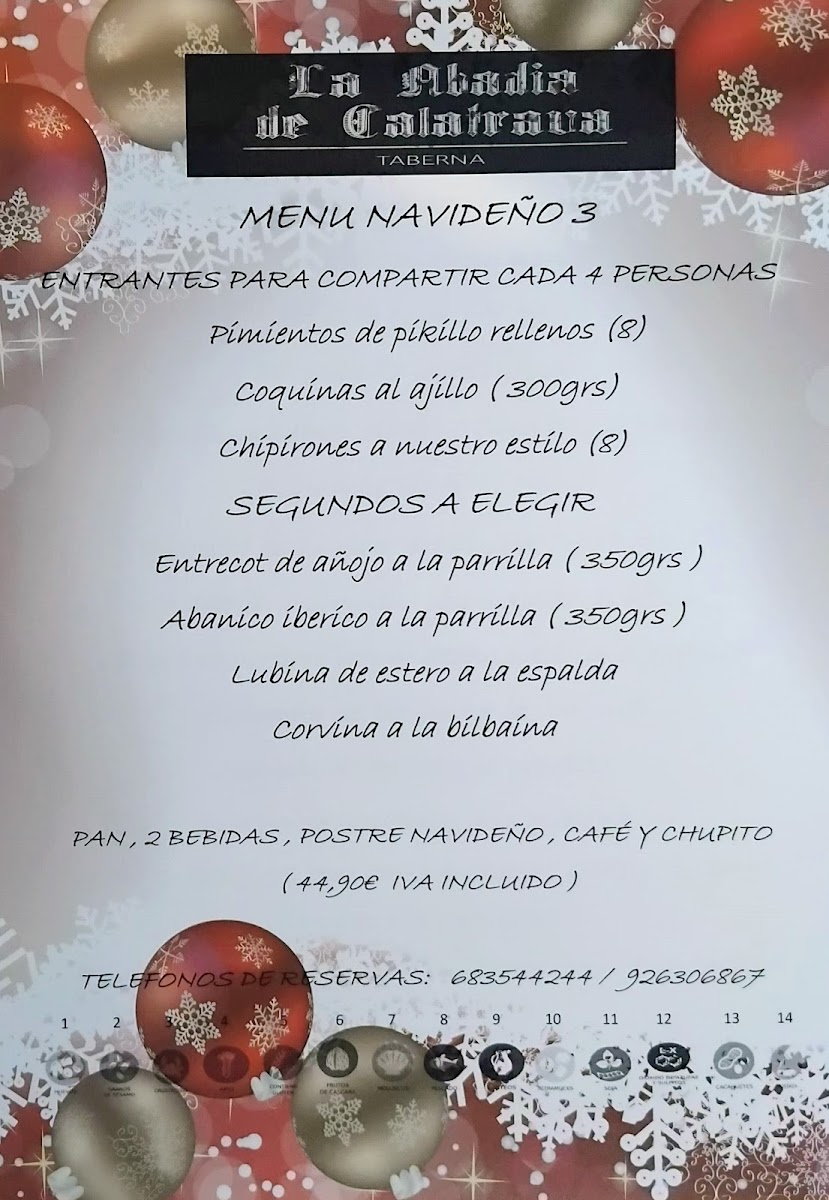 Restaurante La Abadia de calatrava Photo Menu 9