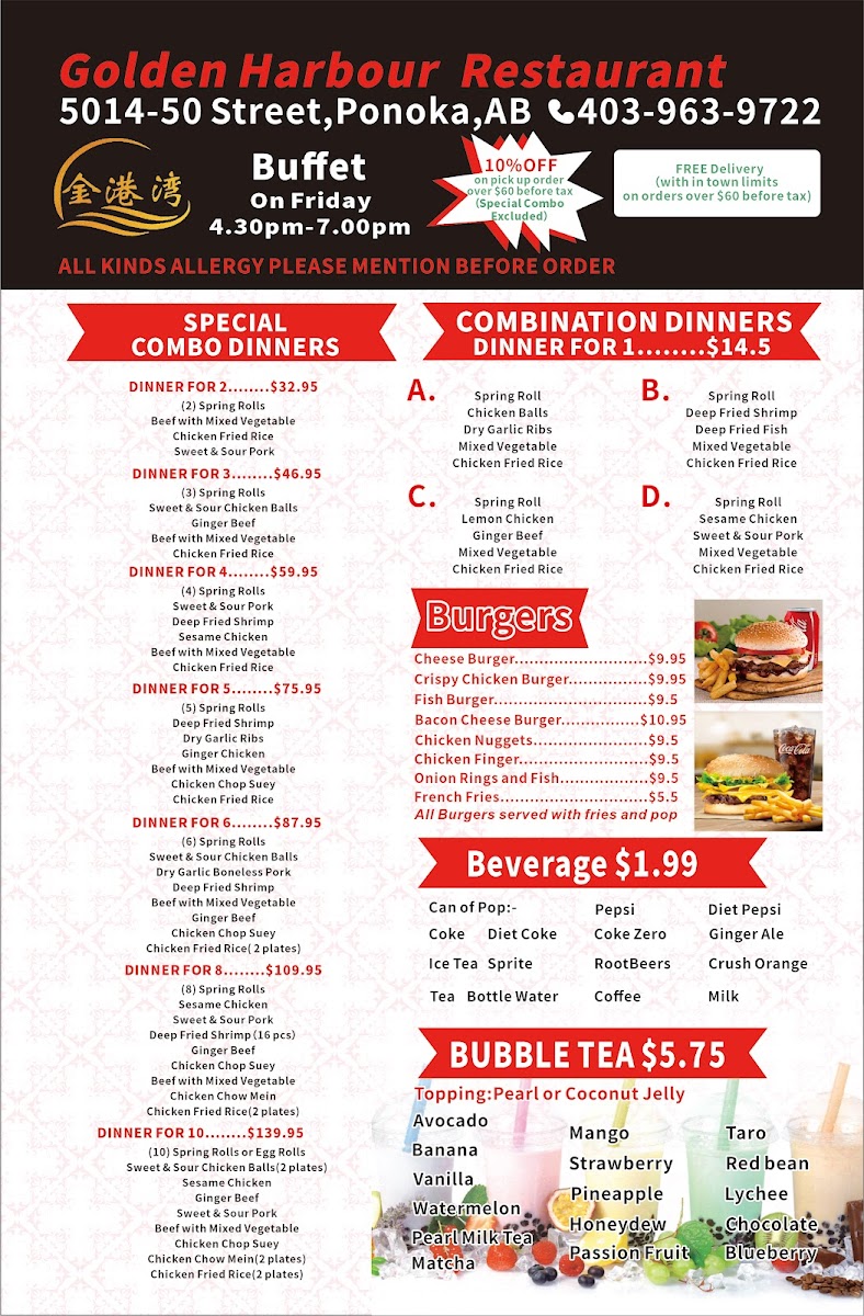 Golden Harbour Restaurant Photo Menu 2