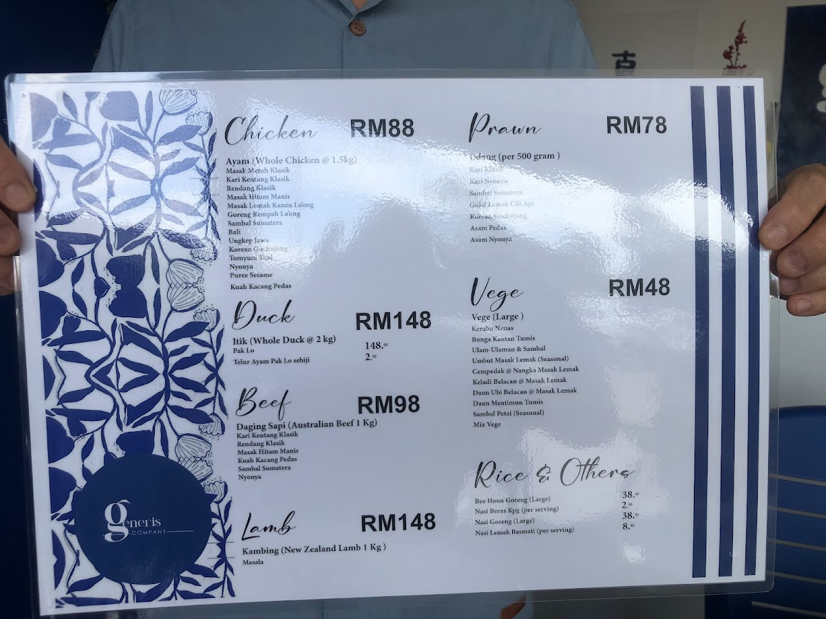 Generis Company Photo Menu 5