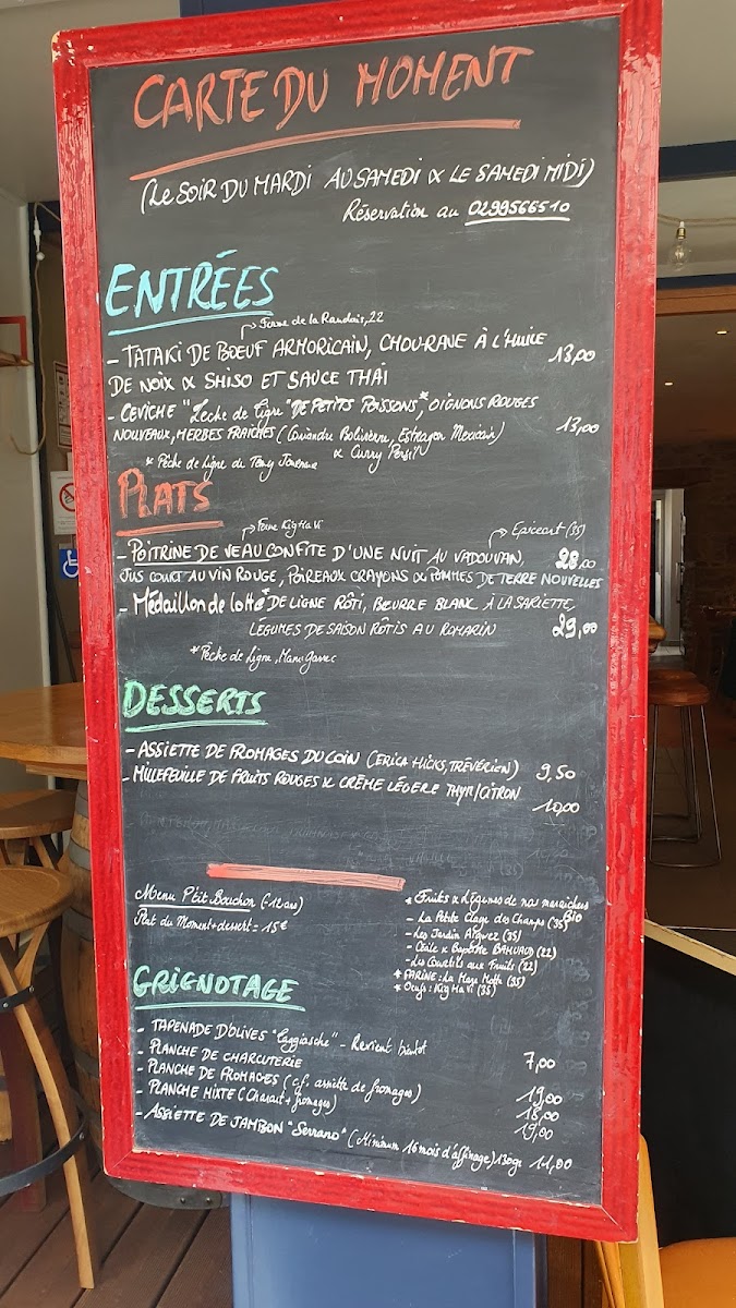 TANDEM Restaurant/Bistrot à Vin/Cave Photo Menu 2