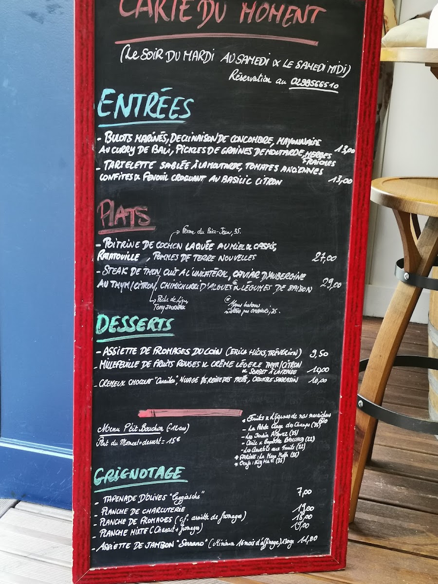 TANDEM Restaurant/Bistrot à Vin/Cave Photo Menu 4